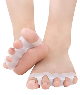 Produktbild von Silikon Zehentrenner Hallux, Zehenspreizer Hallux Valgus Korrektur, Zehe Korrektor Bursitis Fuß Zehenstrecker Separatoren für Uberlappende Zehen Hammerzehen Schmerzlinderung für Frauen Männer, 2 Paare