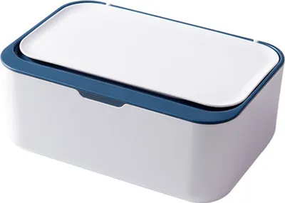 Produktbild von Tissue Boxen mit Deckel Hält Feuchttücher Frisch Serviettenbox Tissue Box Baby Tücherbox Toilettenpapier Box Feuchttücher Box Für Zuhause Büro Blau
