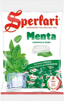 Produktbild von Sperlari Menta, Caramelle alla menta, Münzbonbons, lollies Süßigkeiten. 12x 500g + italian Gourmet polpa 400g