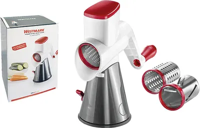 Produktbild von Westmark 97022260 Trommelreibe 'Scharfe Herta', weiß/rot/silber (1 Stück)