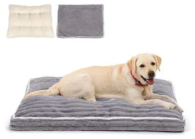 Produktbild von Omgoods – Komfortables Hundebett für große Hunde mit abnehmbarer Kunstfellbezug