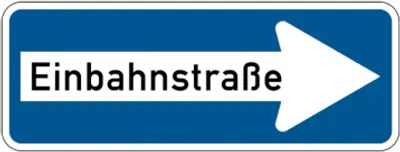 Produktbild von Dreifke® Verkehrszeichen - Einbahnstraße rechtsweisend, Zeichen 220 | Alu 2 m...