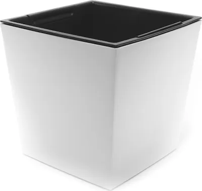 Obrázok produktu pre Prosperplast®, Kvetináč, DURS300L-S449, biely, plášť zavlažovacej vložky