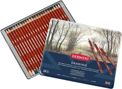 Obrázok produktu pre Sada 24 farebných ceruziek - Kreslenie a písanie - Ideálne na ilustrovanie - Detaily - Profesionálna kvalita 0700672