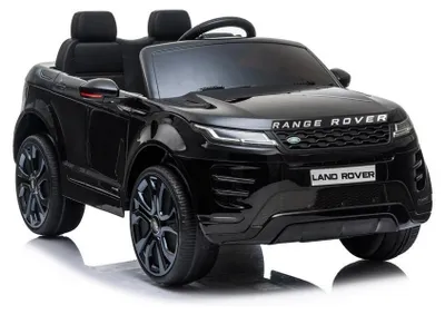 Obrázok produktu pre Detské elektrické auto Range Rover Evoque čierne dva motory+LED+hudobný modul+FB