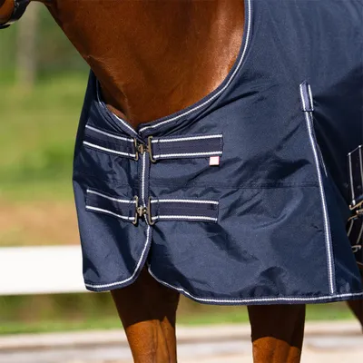 Produktbild von Imperial Riding Weidedecke in Größe 195 - Outdoordecke IRHBasic ohne Halsteil Sommer - navy