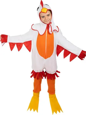 Produktbild von Huhn Kostüm für Kinder Kindergröße: 122-134
