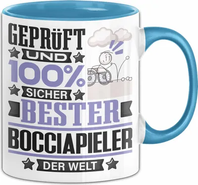 Produktbild von Bocciapieler Geschenk Lustiger Spruch für Bocciapieler Geschenkidee Bester Bocciapieler Der Welt (Blau)