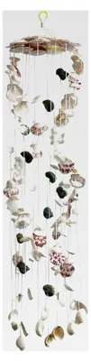Produktbild von Windglocken, Windspiel zum Aufhängen, Muschelform, handgefertigt, Dekoration für Balkon, Fensterbänke, Verandas, Gärten