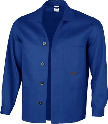 Produktbild von Qualitex Arbeitsjacke - lange classical Werkstattjacke - BW 270 g - aus reiner Baumwolle - in Farbe: kornblau - Herren: 48 - Damen: 42