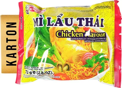 Produktbild von Aceccok Mi Lau Thai Thit Ga Instantnudeln Lau Thai Huhn Geschmack 30x78g