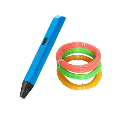Imagen del producto de Kit profesional de bolígrafo 3D, bolígrafo para impresora 3D, ideal para niños, en varios colores, azul