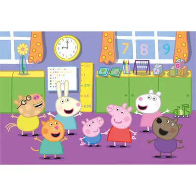 Obrázok produktu pre Clementoni 25458 - 40 dielikov podlahového puzzle - Prasiatko Peppa