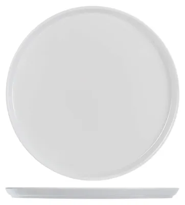 Produktbild von H&H 6er-Set Pizzateller aus weißem Steingut, 33 cm