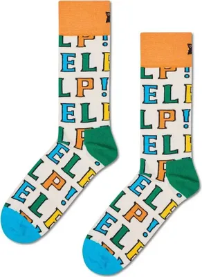 Produktbild von Happy Socks The Beatles Help! Crew-socken Weiß EU 41-46 Herren,Damen Weiß EU 41-46