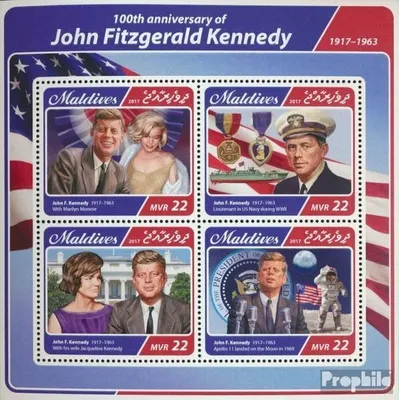 Produktbild von Briefmarken Malediven 2017 Mi 6903-6906 Kleinbogen (kompl. Ausg.) postfrisch John Kennedy