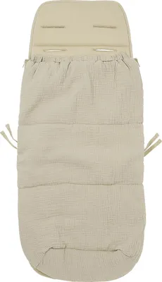 Produktbild von Meyco Baby Buggy Fußsack und Einlage - Uni - Sand - 45x130 cm | Buggy Zubehör