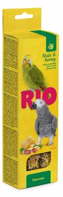 Imagen del producto de Rio Sticks, palitos para loros con miel y nueces, 8 unidades, 2 x 90 g