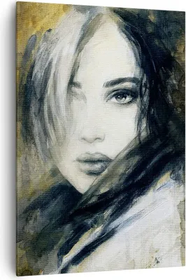Produktbild von Bild auf Leinwand - Leinwandbild - Einteilig - Frau Gesicht Lippen - 70x100cm - Wand Bild - Wanddeko - Wandbilder - Leinwanddruck - Wanddekoration - Leinwand bilder - Wandbild - PA70x100-4053