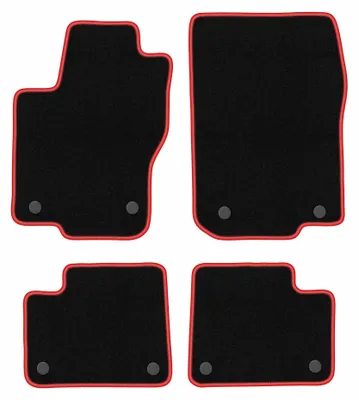 Imagen del producto de Alfombrillas de moqueta para Mercedes GLS 2015- (SUV) – juego de 4 piezas, /rojo, a medida – Wielganizator CARLUX