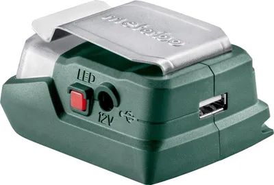 Obrázok produktu pre Metabo PowerMaxx PA 12 LED-USB, Nabíjačka batérií, Lithium-ion (Li-ion), 12 V, Metabo, Čierna, 2 A