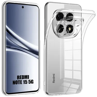 Image de Coque pour Xiaomi Redmi Note 15 5G/4G, Silicone Antichoc Anti-Rayures Ultra Slim Transparent