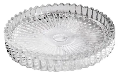 Produktbild von Kerzenteller Ø 10 cm Rim, Glas Kerzenhalter, Untersetzer, Schmuckschale
