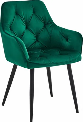 Obrázek produktu pro Jídelní křeslo JORK VELVET, tmavě zelené