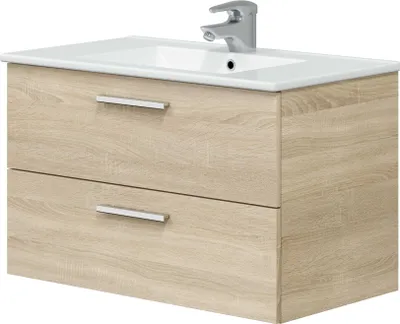 Produktbild von Waschtisch-Set >ECO KIT< in Canadian Eiche - 80x50x45 (BxHxT)