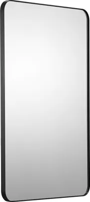Zdjęcie produktu dla Lustro do makijażu SucceBuy do montażu na ścianie, 61 x 91,4 cm, grubość 0,4 cm, rama ze stopu aluminium, folia przeciwwybuchowa, konstrukcja odporna na zarysowania, uchwyt w kształcie litery Z, do łazienek, sypialni