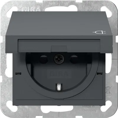 Immagine prodotto di Presa KD 55 antracite - Contatto di protezione della presa 475428