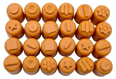 Produktbild von EDUPLAY 370025 Fingerstempel verschiedene Designs, braun