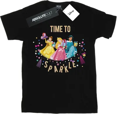 Produktbild von Disney - "Princess Time To Sparkle" T-Shirt für Damen BI48956 (XXL) (Schwarz)