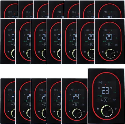 Obrázek produktu pro 20x Digitální termostat Inteligentní pokojový termostat pro elektrické podlahové vytápění s dotykovým displejem VA, nastavitelný knoflík, termostat s programováním 5+1+1 týden