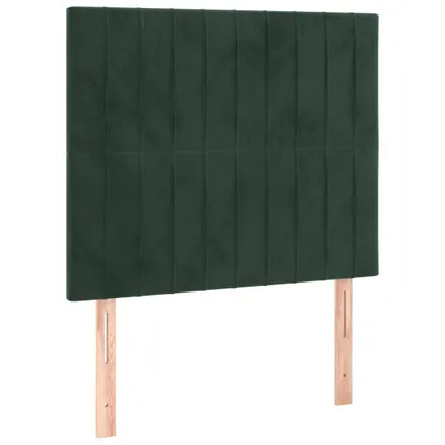 Obrázok produktu pre Čelo postele tmavozelené 90x5x118/128 cm zamatové