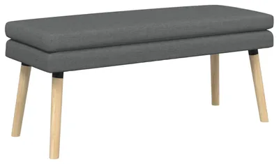 Immagine prodotto di Divano a due posti, grigio scuro, 110 x 40 x 47 cm, rivestito in tessuto