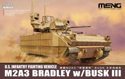 Produktbild von Meng-Model 72-005 - 1:72 U.S. Infantry Fighting Vehicle M2A3 Bradley w/BUSK III