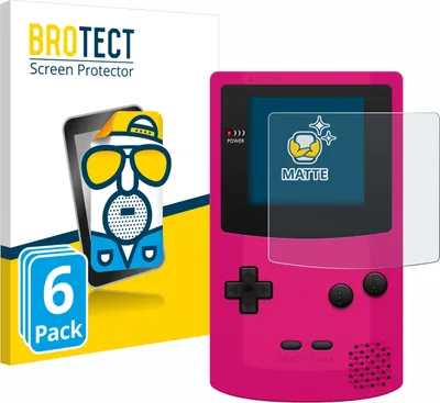 Produktbild von 6x BROTECT Schutzfolie für Nintendo Gameboy Color Displayschutz Displayschutzfolie Folie Matt Entspiegelungsfolie