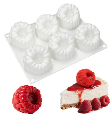 Zdjęcie produktu dla Silikonowa forma w kształcie maliny, 5,8 x 6,5 cm, do ciast i deserów
