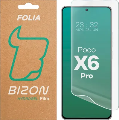 Produktbild von Hydrogel Folie für den Bildschirm für Xiaomi POCO X6 Pro, Bizon Glass Hydrogel Front, 1 Stück
