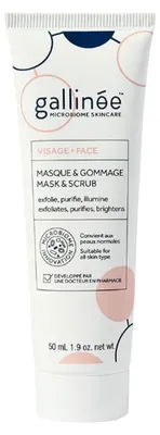 Zdjęcie produktu dla Gallinee, Microbiome Skincare, Purifying, Scrub Mask, For Face, 50 ml
