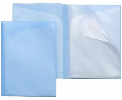 Produktbild von FSY Sichttaschen-Mappe, A4, Innentaschen, PP blau 4250037426939
