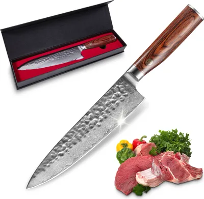 Produktbild von Kochmesser,Klingenlänge 20 cm Küchenmesser Messer Chefmesser Allzweckmesser,hochwertigem Edelstahl,Extra Scharfe Messerklinge mit ergonomischem Griff