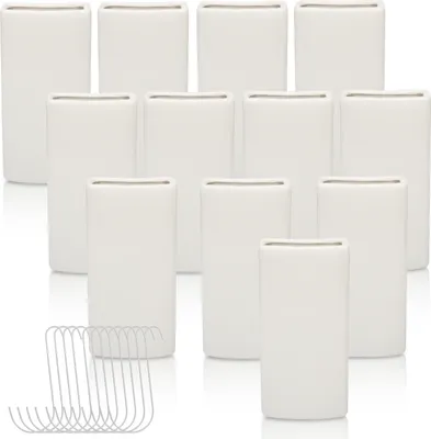Zdjęcie produktu dla TolleTour, zestaw 12 sztuk, nawilżacz powietrza o pojemności 400 ml, grzejnik, ceramika, biały kolor, urządzenie do parowania wody, nawilżacz powietrza