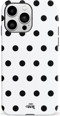 Produktbild von Polka Dots (White)  - Kompatibel mit iPhone 14 Pro