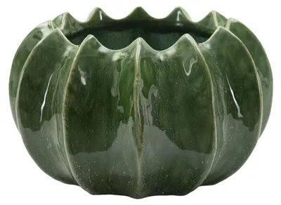 Image de Petit cache-pot Cactus en céramique verte
