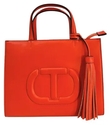 Produktbild von Twinset Damen Handtasche aus Leder in Orange