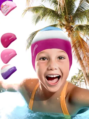 Produktbild von KIDVERSE Badekappe Kinder wasserdicht - Schwimmhaube Kinder mit Anti-Rutsch-Noppen - Badekappen für Schwimmer mit UV Schutz - Schwimmhaube Mädchen - Reißfeste Badehauben in verschiedenen Größen