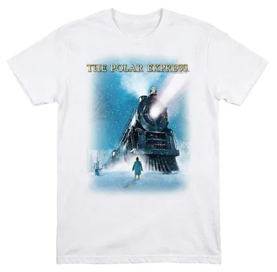 Immagine prodotto di Maglietta "Big Train" ispirata al film "L'Espresso Polare", unisex, per uomo/donna, modello TV37230 (taglia M), colore bianco