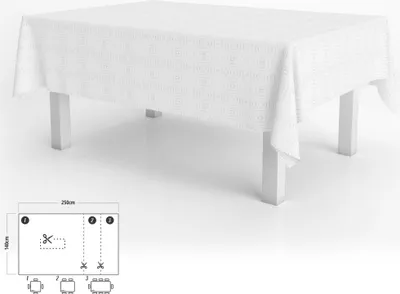 Immagine prodotto di Tovaglia rettangolare Muleton 140 x 250 cm. Beige